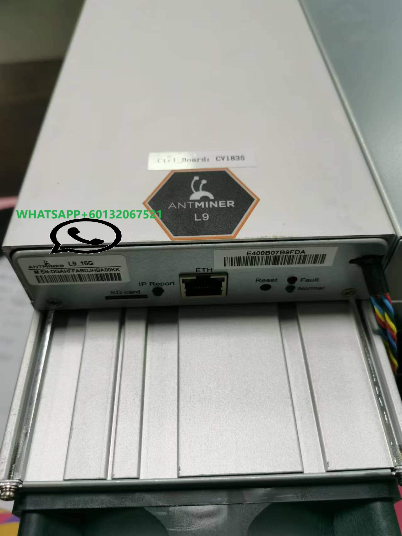 usado Bitmain Antminer L9 Litecoin Dogecoin Bells miner $1500 Envío gratuito